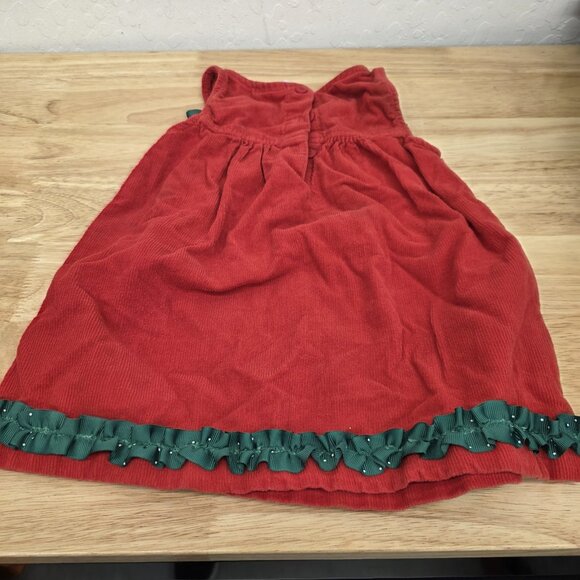 Nanette Kids Christmas Red Corduroy Snowman Dress Toddler *Size 2T* - Picture 2 of 10